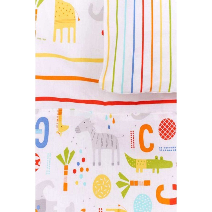 Sevimli Arkadaşlar Çocuk Bebek Nevresim Takımı 100x150