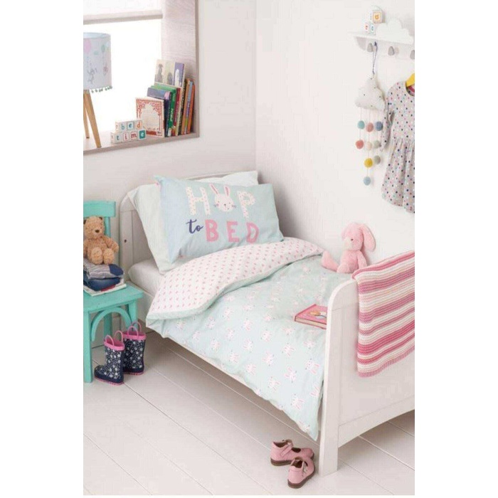 Sevimli Tavşan Çocuk Bebek Nevresim Takımı 100x150