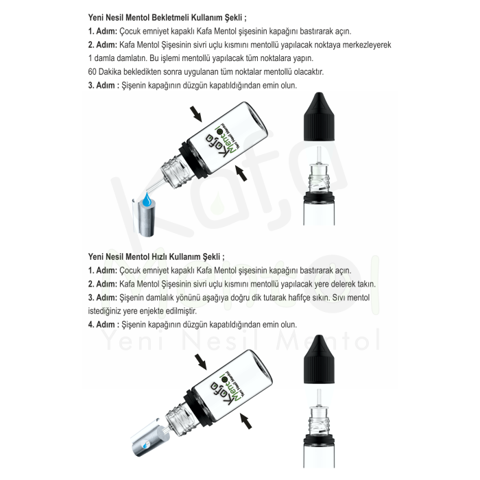 Mentol Topu Sıvı Form Mentol Aromalı 9 ML (300 Kullanım) X 5 Adet