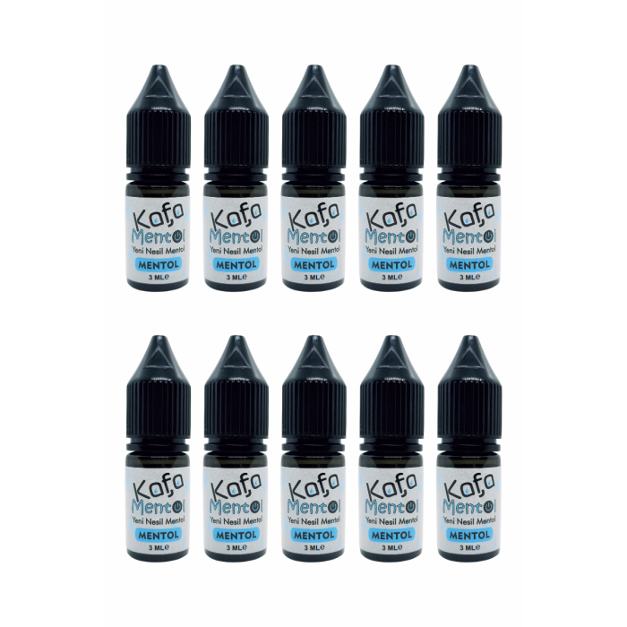 Mentol Topu Sıvı Form Mentol Aromalı 9 ML (300 Kullanım) X 10 Adet