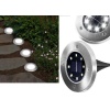 Disk Light Güneş Enerjili Solar Bahçe Ve Paslanmaz Yol Aydınlatması (4 Adet)