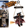 Halloween Dekoratif Cadı Welcome Cadı Kapı Süsü 19x18x5 Cm