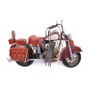 Dekoratif Çanta Aksesuarlı Chopper Metal Motosiklet