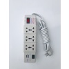 Akım Korumalı Universal Çift Usb Girişli Seyahat Tipi 3 Lü Priz