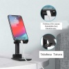 Siyah Aynalı Cep Telefonu Sabitleyici Stand Katlanabilir Ayarlanabilir Telefon Standı