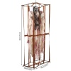 Ürpertici Scary Halloween Sesli Hareketli Sensörlü Beyaz Kuru Kafa Dekor 90 Cm