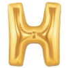 H Harf Folyo Balon Altın Renk  40 İnç
