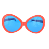 Kırmızı Renk Mega Boy Oval Yuvarlak Parti Gözlüğü