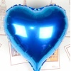 Kalp Uçan Balon Folyo Mavi 80 Cm 32 İnç