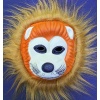 Kahverengi Peluş Saçlı Kırılmaz Yumuşak Aslan Maskesi 22x19 Cm