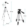 Telefon Ve Kamera Tutucu Tripot Ayak 105 Cm (telefon Tutuculu)