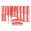 12 Li Comb Plastik Tarak Seti ( Kırmızı )