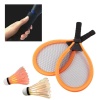 Işıklı Badminton Seti Hafif Portatif Taşınabilir Fileli Işıklı Raket Işıklı Topu Dahil