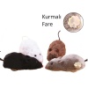 Kurmalı Kedi Eğitim Oyuncağı Tüylü Fare