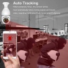 Wifi 360 Panoramik Ampul Kamera 1080p 2.4ghz Ve 5ghz İle Güvenlik Kamerası Çift Wifi 360 Derece Panoramik Görüntüleme Kablosuz Ev Gözetleme Kamerası Gece Görüş Çift Yönlü Ses Akıllı Hareket Alg