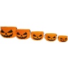 Balkabağı Şeker Kovası - Halloween Kabak Kova 5 Li