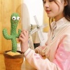 Dans Eden Kaktüs Müzikli Işıklı Saksı Peluş Oyuncak Cactus