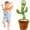 Dans Eden Kaktüs Müzikli Işıklı Saksı Peluş Oyuncak Cactus