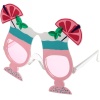 Meyve Kokteyl Temalı Pembe Parti Gözlüğü 15x12 Cm