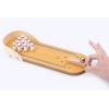 Mini Parmak Bowling Oyunu - Doğal Ahşap