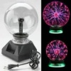 Plasma Storm Lamp - Müzikli Işıklı Plazma Küre Sihirli Cadı Küresi Plazma Küre Gece Lambası