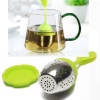 Silikon Paslanmaz Çelik Yaprak Çay Süzgeci Çay Kaşığı Demlik Topu Bitki Çayı Filtresi