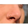 Hologram Sıkıştırmalı Deliksiz Kulak Burun Dudak İçin Fake Piercing 316L Çelik