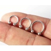 3lü Set 3 Boy Smiley Piercing Tragus -Burun Kaş Kıkırdak Helix Dudak (6mm-8 mm-10mm)