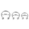 3lü Set 3 Boy Smiley Piercing Tragus -Burun Kaş Kıkırdak Helix Dudak (6mm-8 mm-10mm)