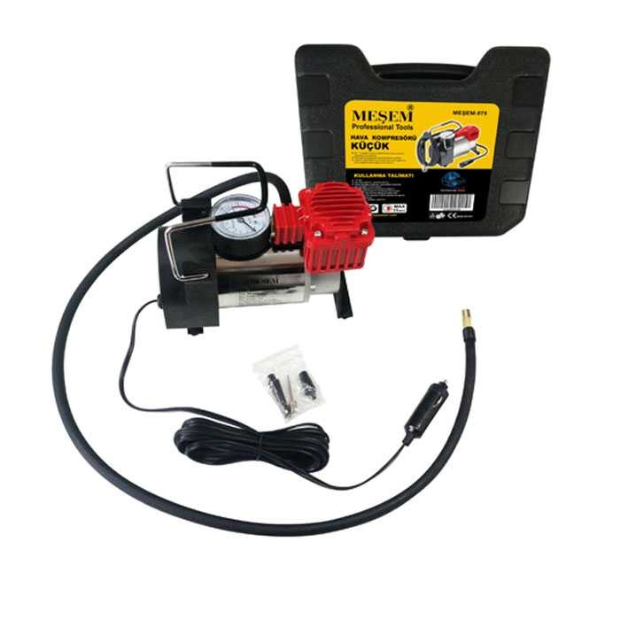 Meşem-575 12 Volt Çakmaklık Girişli Araç Kompresörü Lastik Şişirme Pompası