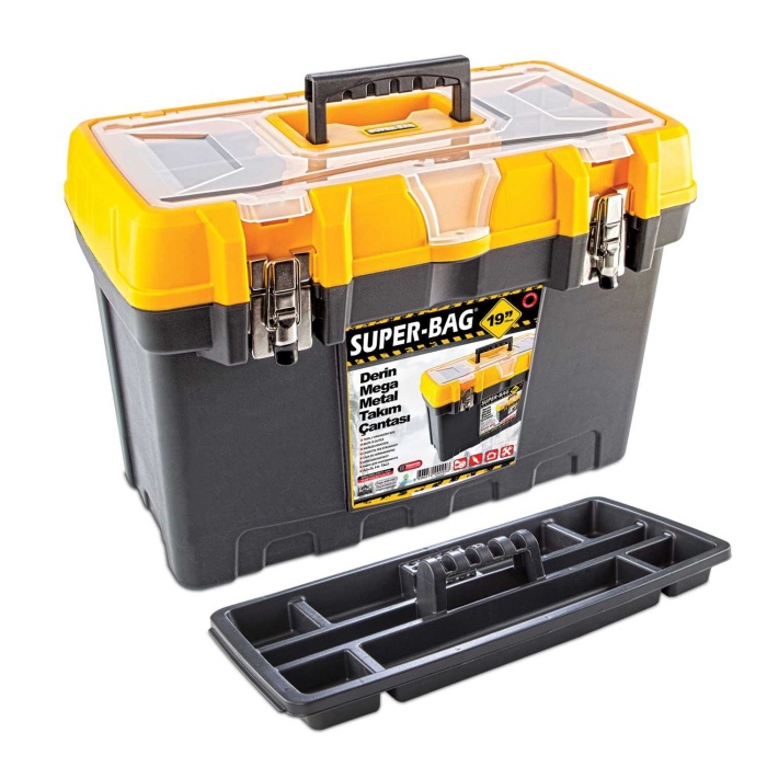 Super Bag Derin Mega Metal Kilitli Takım Çantası 19 İnc Asr-2091