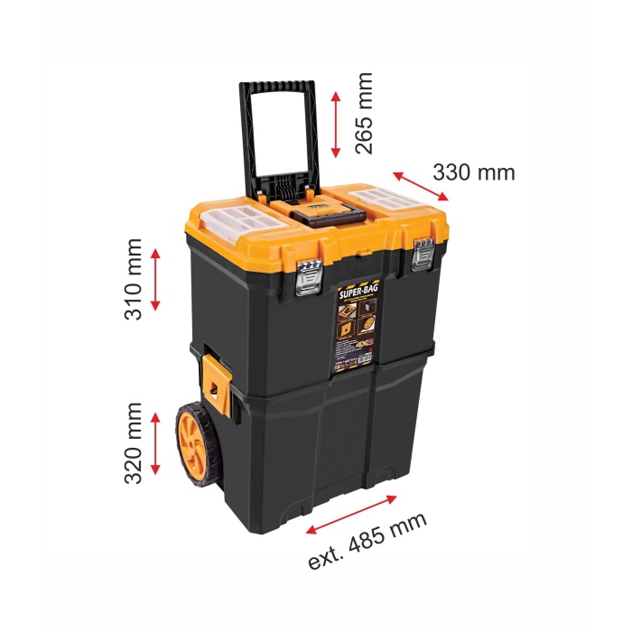 Super Bag Çift Katlı Tekerlekli Takım Çantası Asr-5039