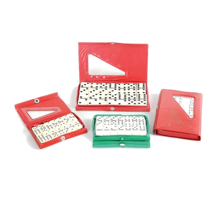 Siyah Noktalı  Domino Taşları Beyaz