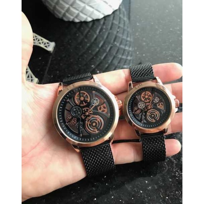 Zürih Watch Çift Sevgili Unisex Hasır Kordon Saat (kutulu)