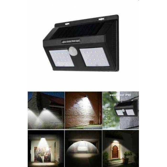Starmax Sm-8011 Starmax Sm-8011 Sensörlü Çiftli 40 Ledli Solar Led Duvar Tipi Aplik