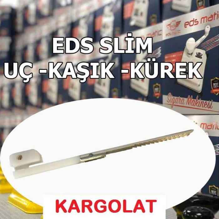 3lü Set Eds Slim Sigara Sarma Makinası Yedek Kaşık İnce Sarım Yedek Uc Kürek