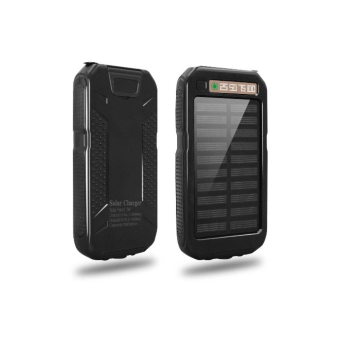 Güneş Enerjili Solar Taşınabilir Usb Girişli Şarj Cihazı Powerbank 15000 Mah