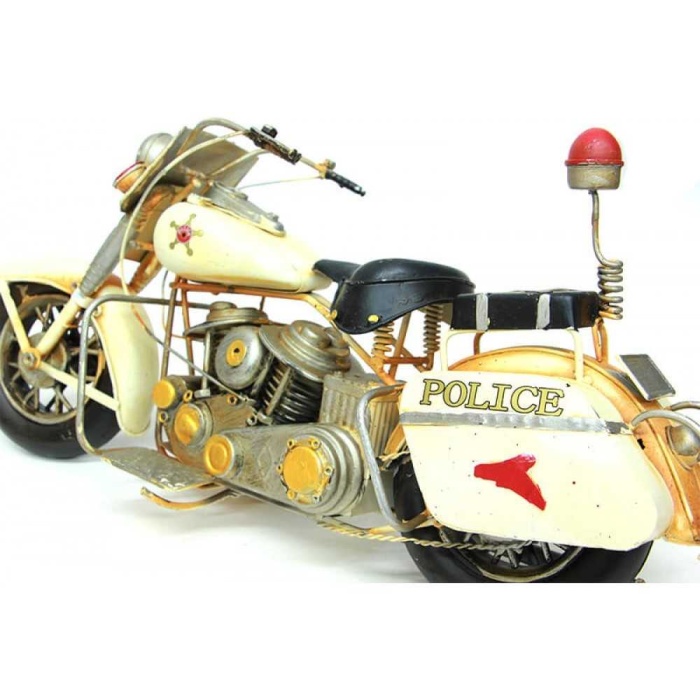 Dekoratif Cruiser Police Metal Motosiklet