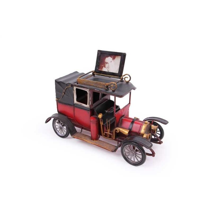 Nostaljik Ford Classic Coupe Çerçeveli Dekoratif Metal Araba