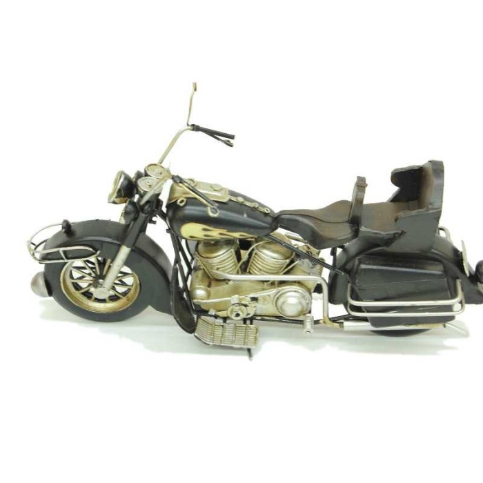 Nostaljik Vintage Eskitme Tarz Dekoratif Metal Chopper Motosiklet
