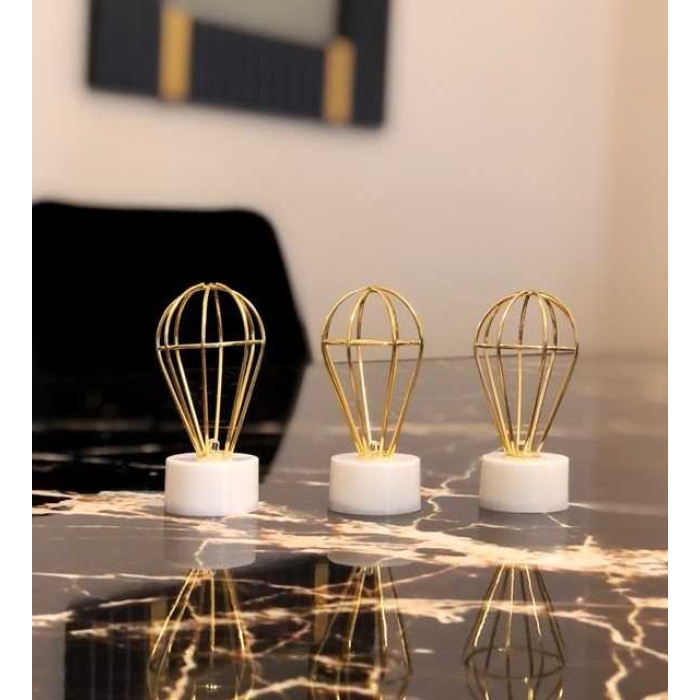 Uçan Balon Model Portatif Pilli Mini Gece Ve Masa Dekor Lambası (3 Adet)