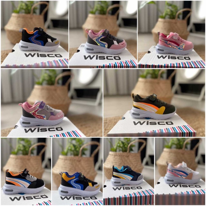 Wisco Işıklı Taban Gri-pembe Çocuk Ayakkabı Ka-019