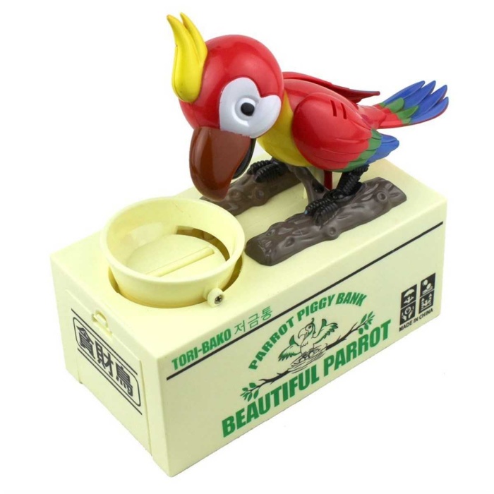 Parrot Piggy Bank Para Yiyen Papağan Kumbara