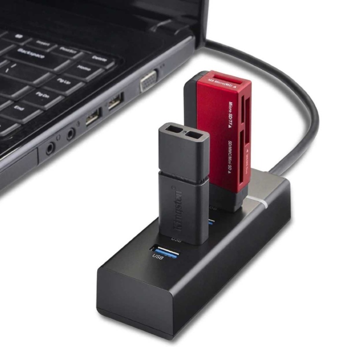 Çok Amaçlı 4 Port Girişli Güçlü Usb 3.0 Port Çoklayıcı Çoğaltıcı Adaptör Switch Splitter Hub