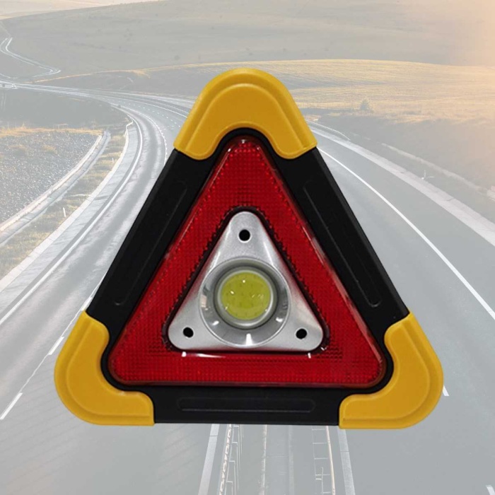 Işıklı İkaz Lambası Şarjlı Usb Kablolu Güneş Enerjili Çok Amaçlı Reflektör