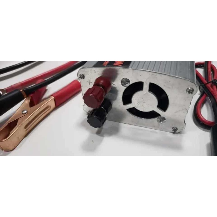 Süper Inverter 12v Elektriği 220v Çevirici Fanlı İnvertör 1000w Usb Çıkışlı Maşa+çakmak 2set Kablo