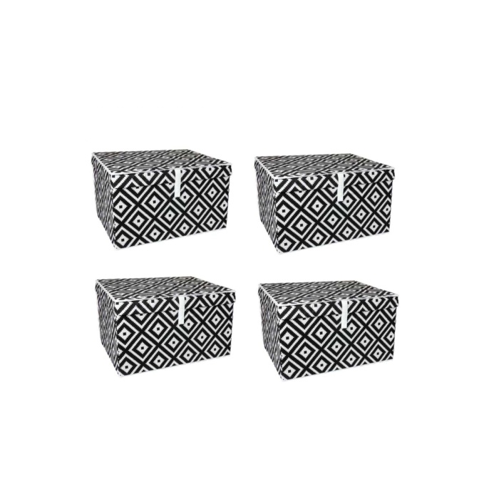 Çok Amaçlı Düzenleyici Kutu Organizer Cırt Cırtlı Hurç Maxi Boy 30cm X 40cm X 50cm (5 Adet)