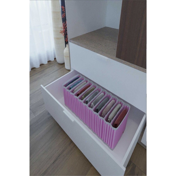 11 Bölmeli Dolap Ve Çekmece Içi Düzenleyici Akordiyon Organizer (1 Adet)