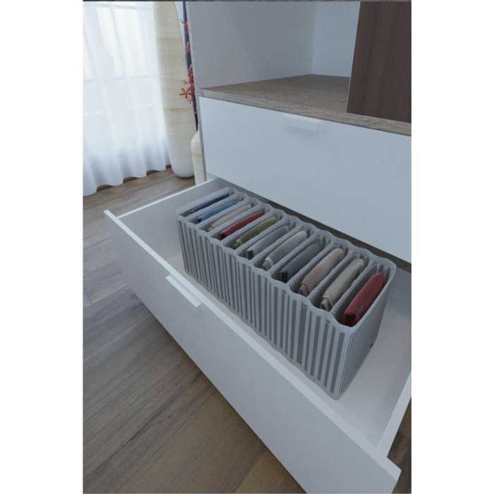 11 Bölmeli Dolap Ve Çekmece Içi Düzenleyici Akordiyon Organizer (1 Adet)