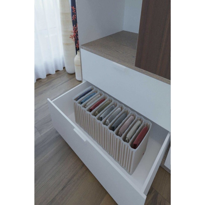 11 Bölmeli Dolap Ve Çekmece Içi Düzenleyici Akordiyon Organizer (1 Adet)